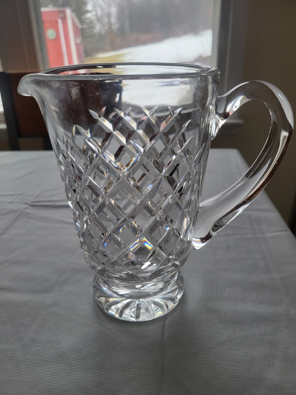 Waterford Crystal Clear Alana Diamond-Cut Pitcher